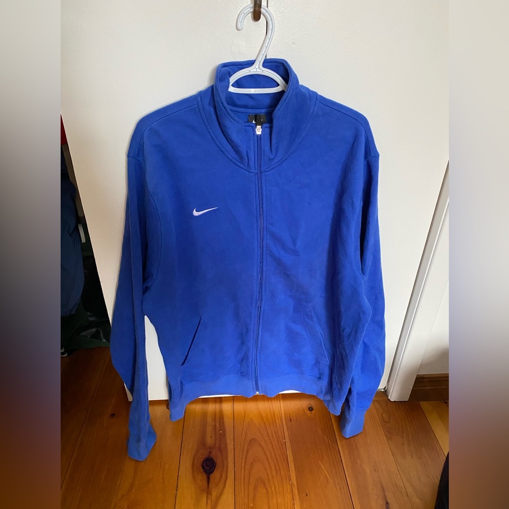 Nike blue zip-up vest
